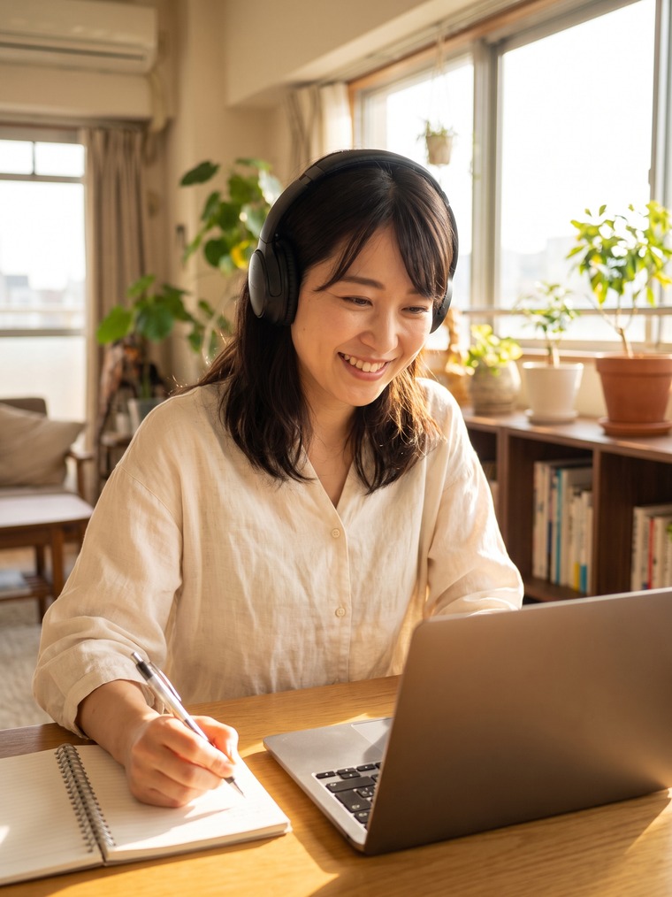 オンラインでコーチとセッションを行う様子